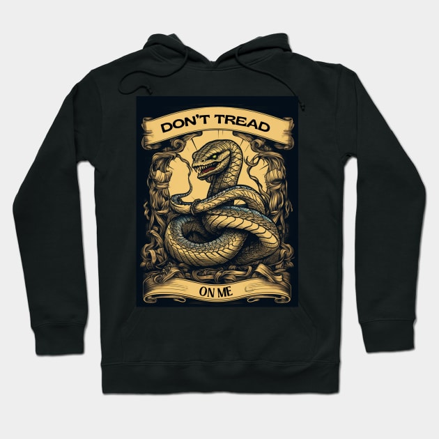 DONT TREAD ON ME Hoodie by FehuMarcinArt